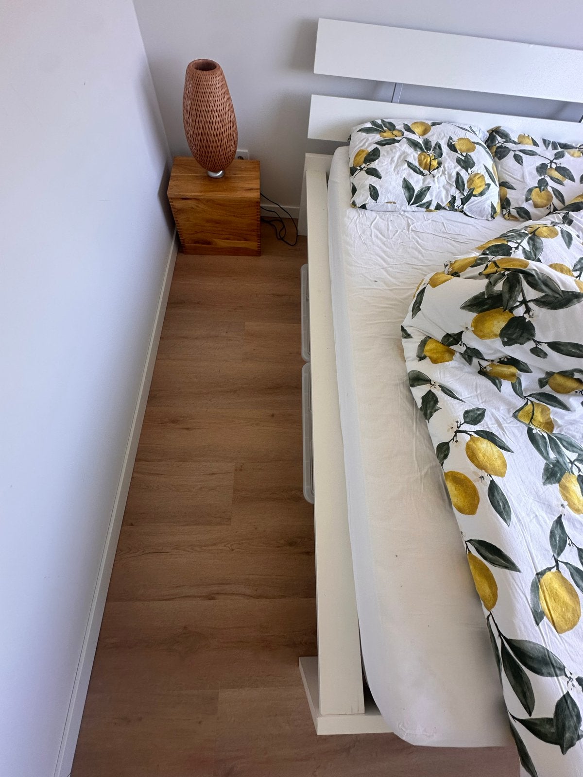 IKEA Bed wit met lattenbodem, Ophalen, Gebruikt, Wit, Twijfelaar