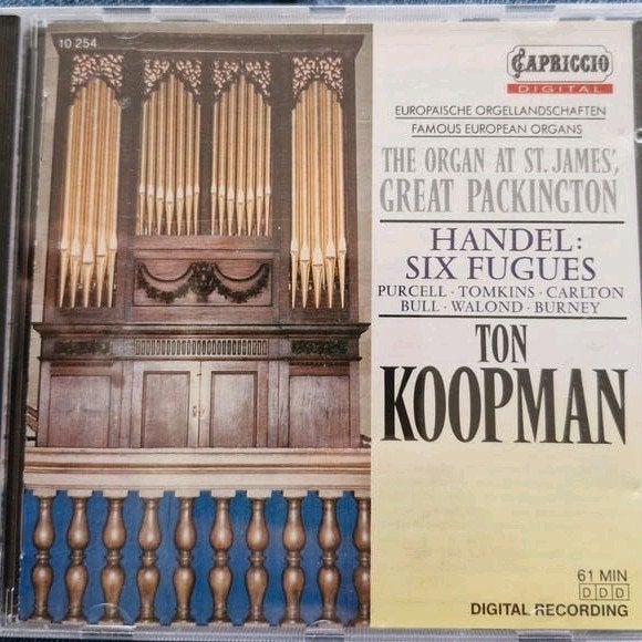 Orgel CD Ton Koopman The Organ at St. James Great Packingt, Cd's en Dvd's, Ophalen of Verzenden