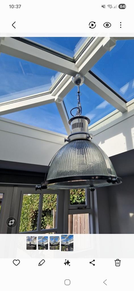 Rivièra Maison lamp met verlengbaar kettingsnoer, Ophalen, Zo goed als nieuw, Minder dan 50 cm