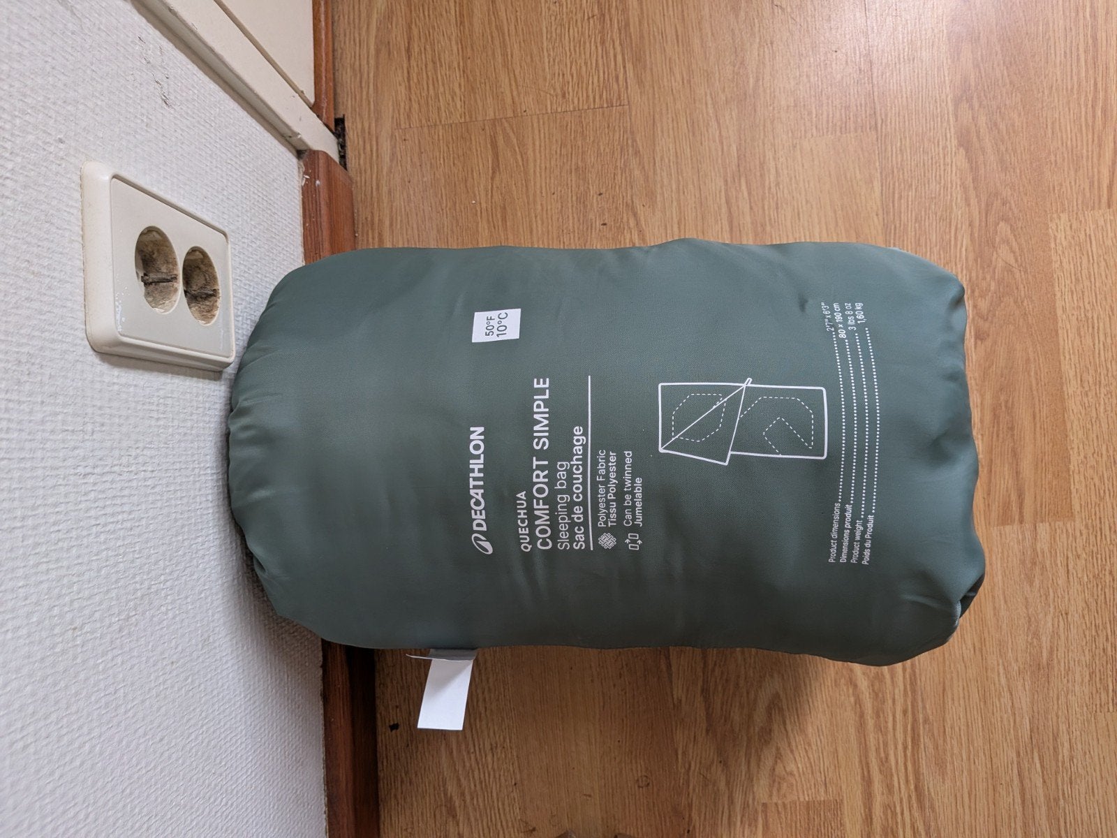 2x Quechua Comfort Simple Slaapzakken - Slechts één keer geb, Caravans en Kamperen, Slaapzakken, Ophalen of Verzenden, Zo goed als nieuw