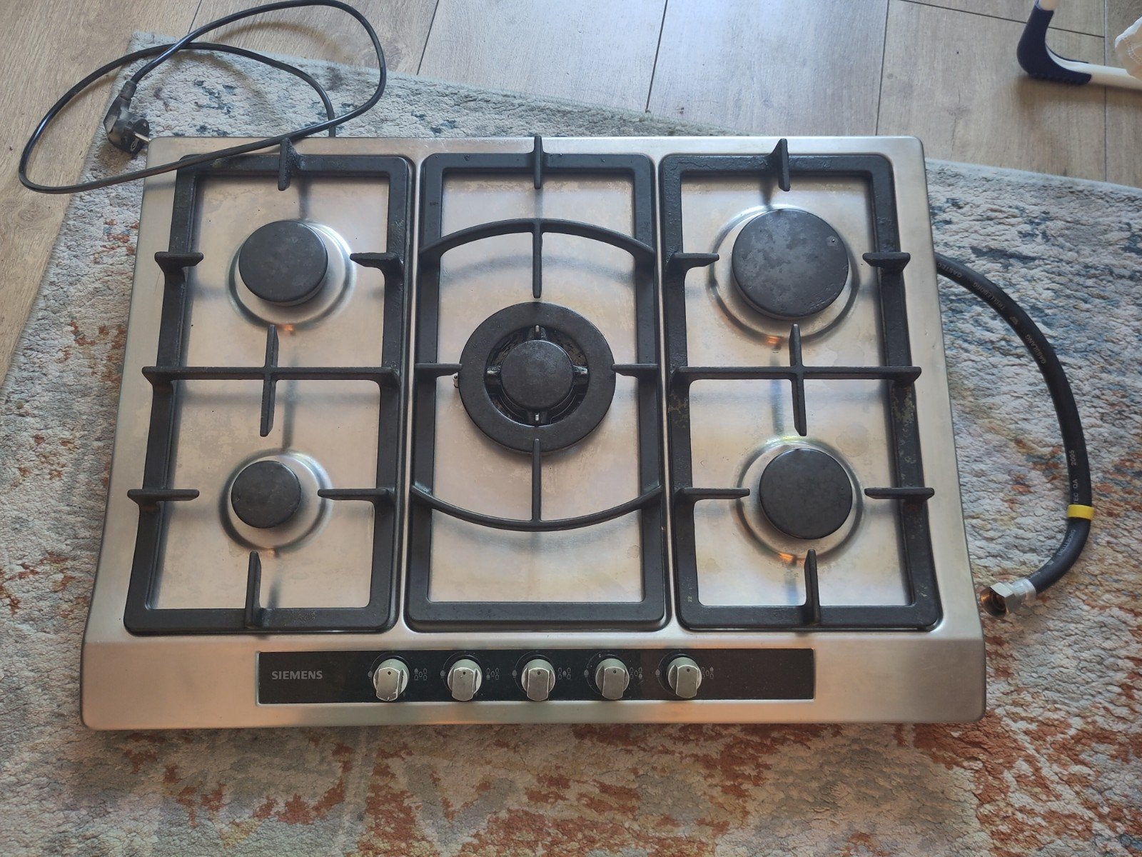 Siemens Inbouw Gaskookplaat 70x52cm 5 Pitten, Ophalen, Gebruikt, Inbouw, Gas