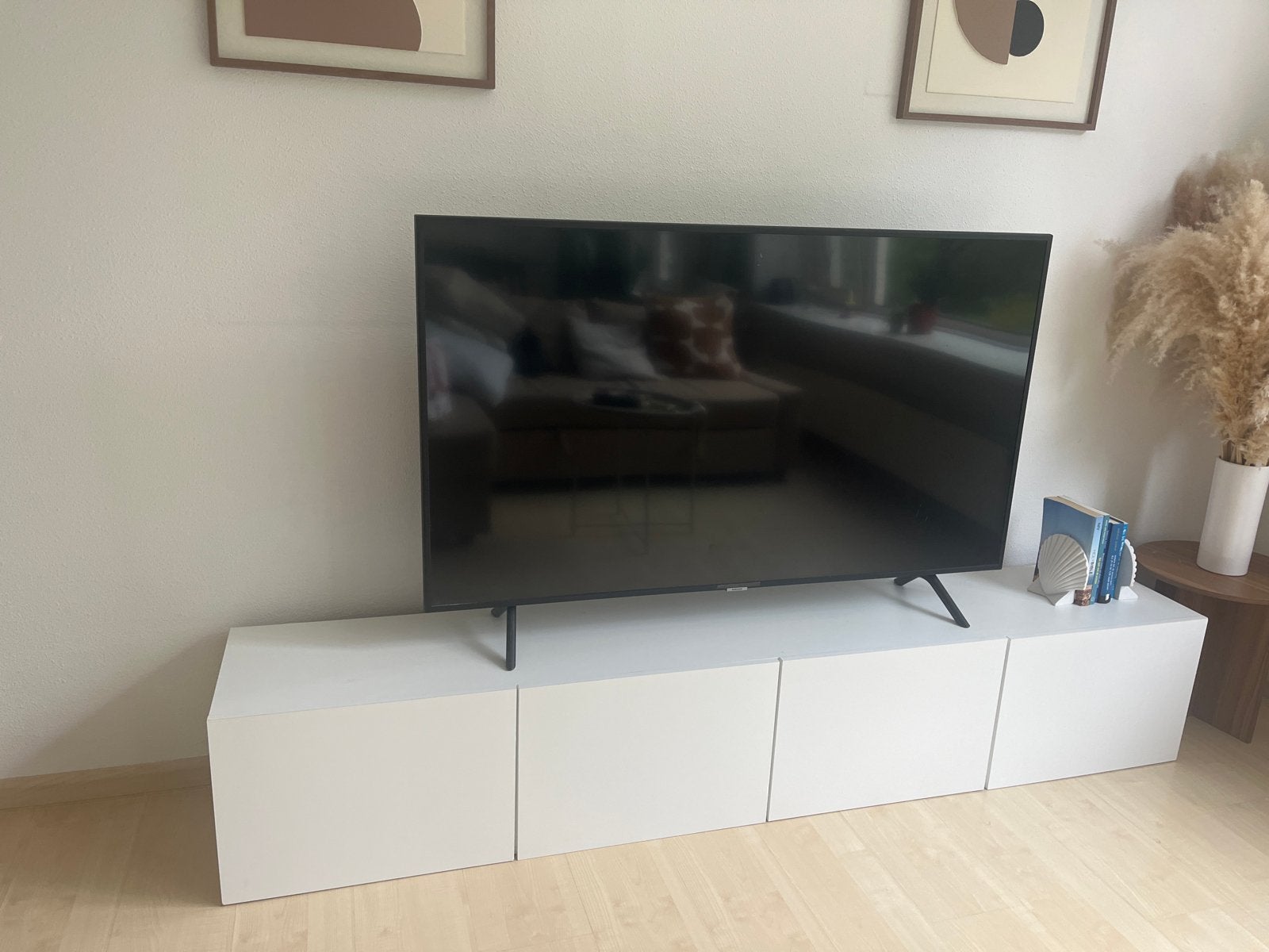 Ikea Besta kast wit met 4 deurtjes - TV meubel, Overige materialen, Gebruikt, 150 tot 200 cm, Ophalen of Verzenden