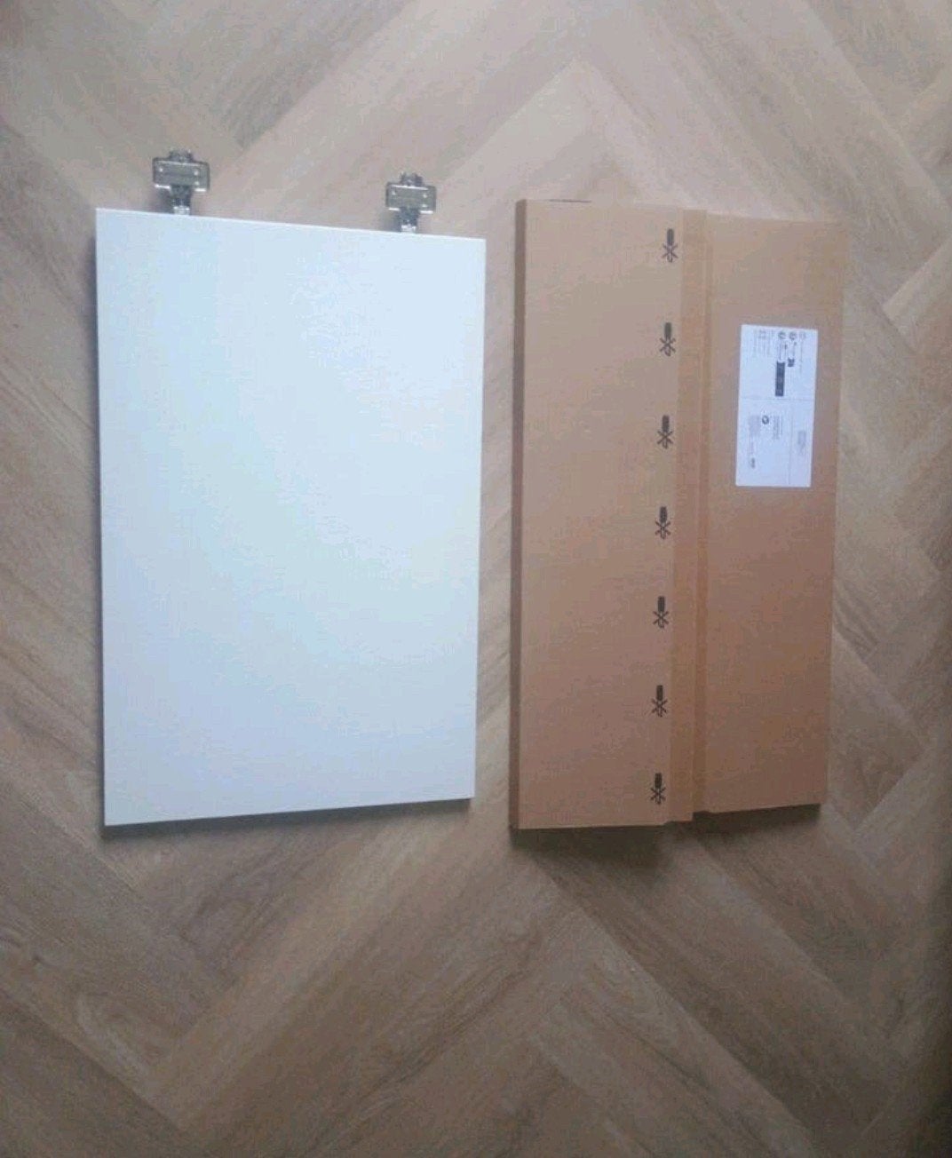 4 Ikea Besta mat witte kastdeuren 60x38 cm in doos, Ophalen, Zo goed als nieuw