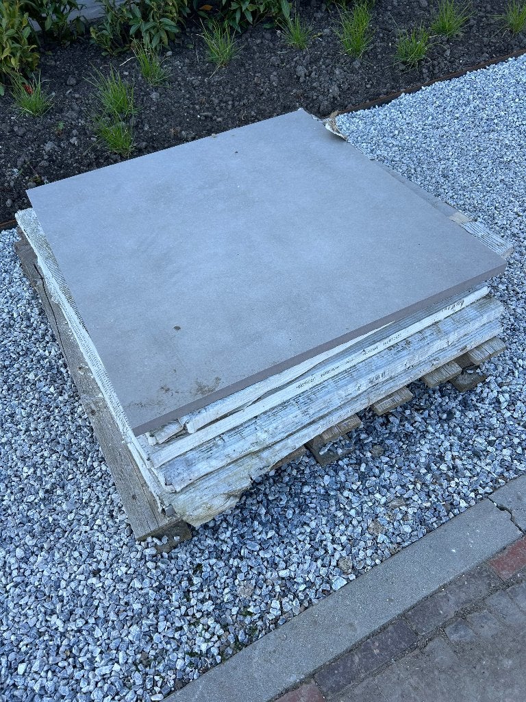 6 Nieuwe tuintegels 90x90x3 cm, Ophalen, Nieuw, Beton, Terrastegels