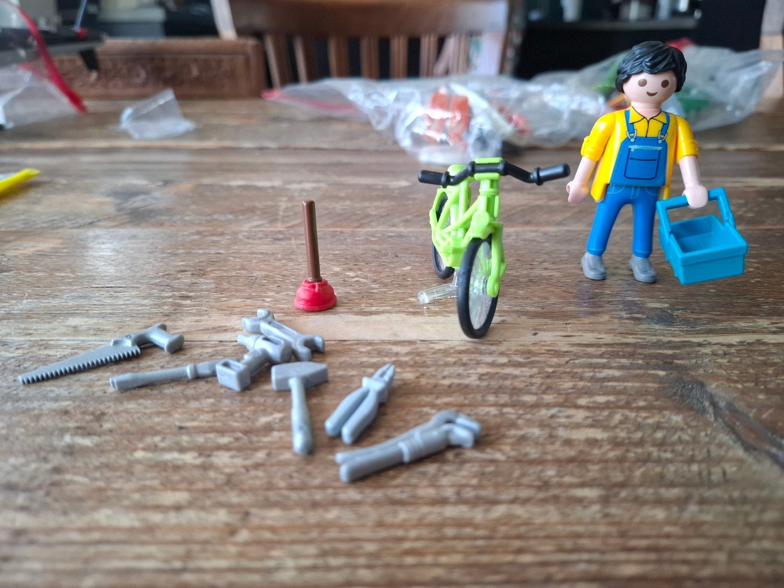 Playmobil 4791 Fietsenmaker met fiets en gereedschap, Ophalen of Verzenden