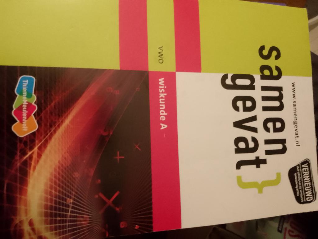samengevat   wiskunde A, Boeken, Ophalen of Verzenden, Zo goed als nieuw, HAVO, Wiskunde A