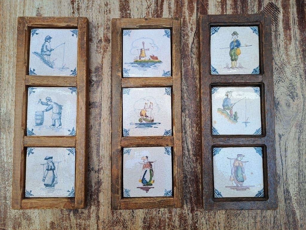 9x leuke oude tegels, Ophalen of Verzenden