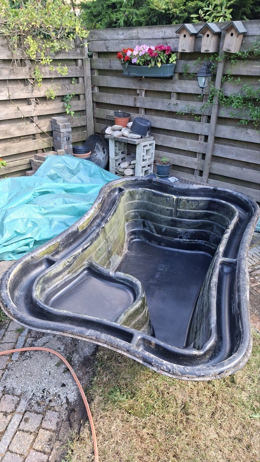 Voorgevormde vijver 750L - 210x140 cm, Tuin en Terras, Vijvers, Ophalen, Gebruikt