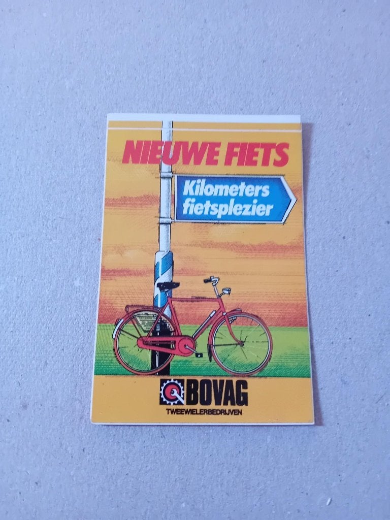 Bovag sticker Tweewielerbedrijven 7,5x5cm, Ophalen of Verzenden, Zo goed als nieuw, Bedrijf of Vereniging