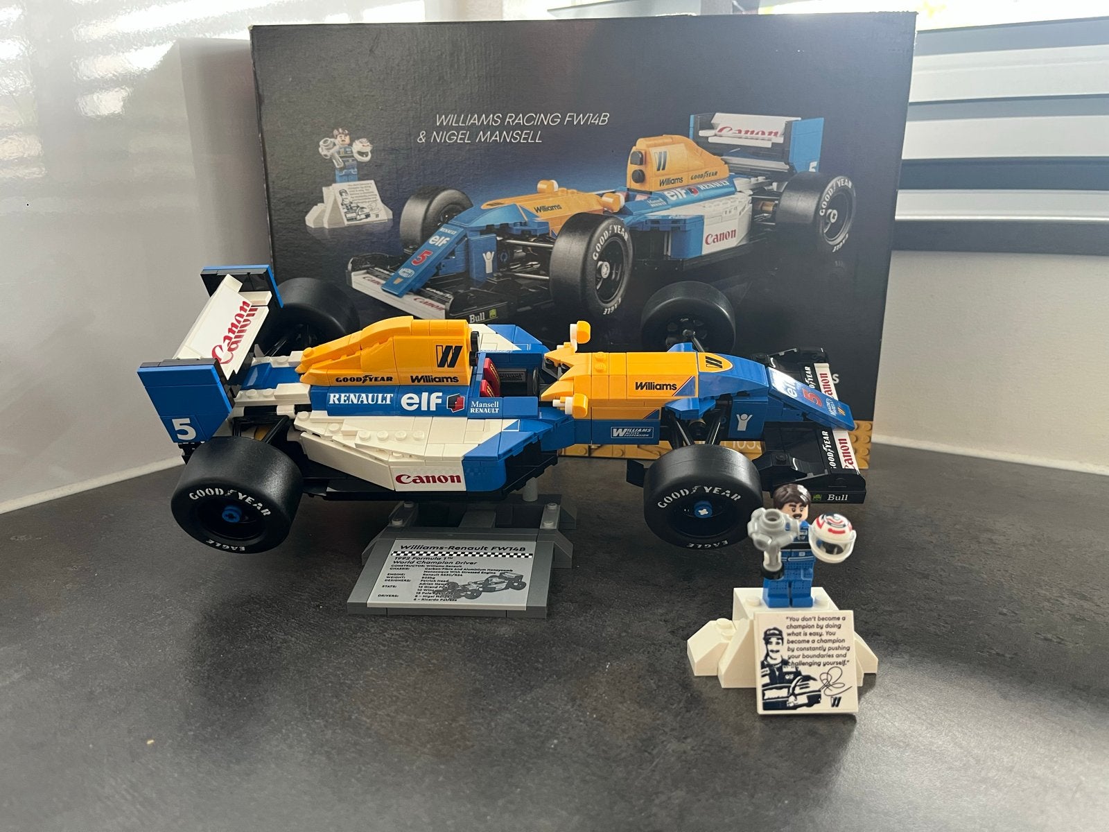 Lego 10353 Williams F1 FW14B Nigel Mansell Icons, Lego, Ophalen of Verzenden, Zo goed als nieuw, Compleet