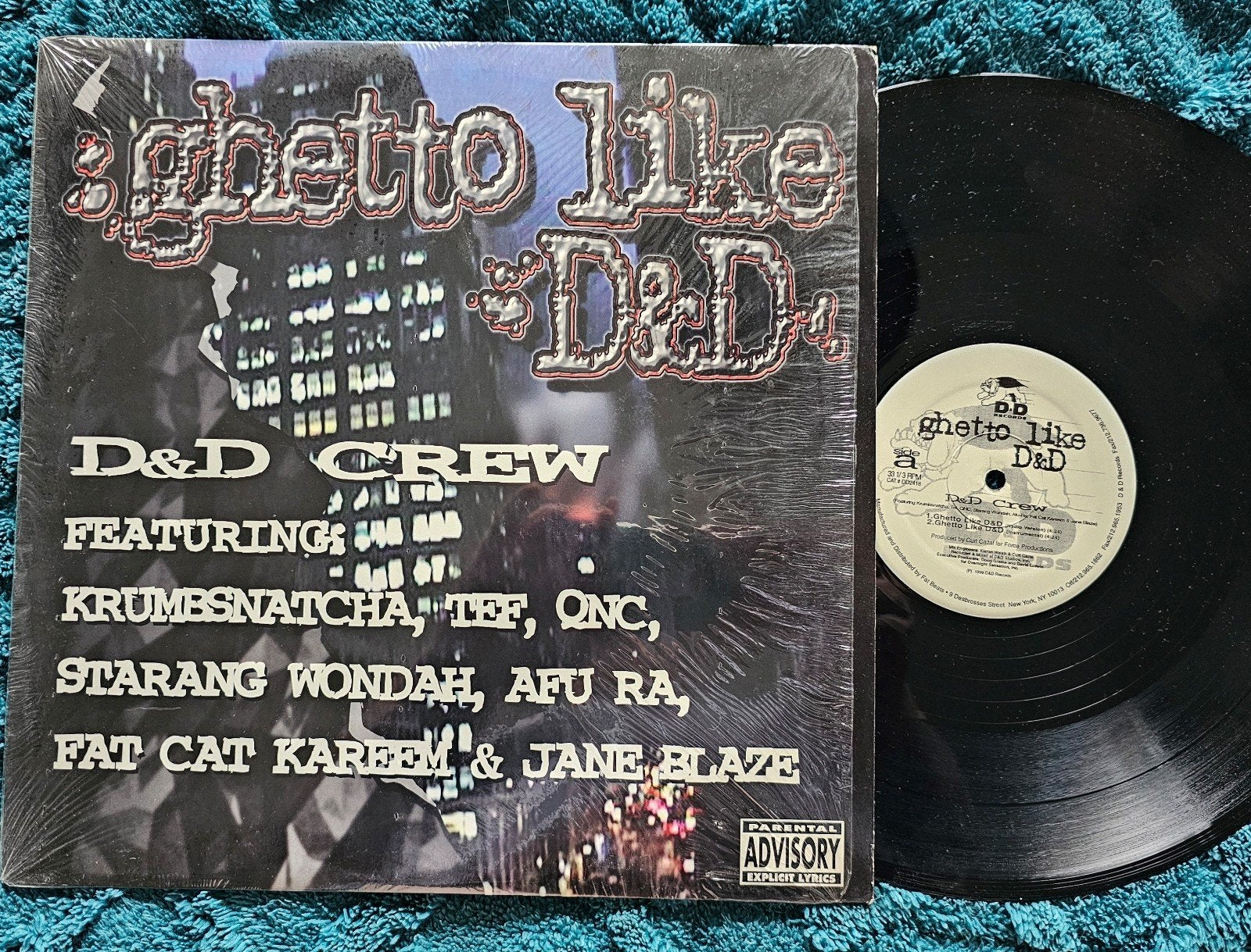 D&D Crew - Ghetto Like D&D (12-inch single), Originele persing, Ophalen of Verzenden, Zo goed als nieuw, 12 inch