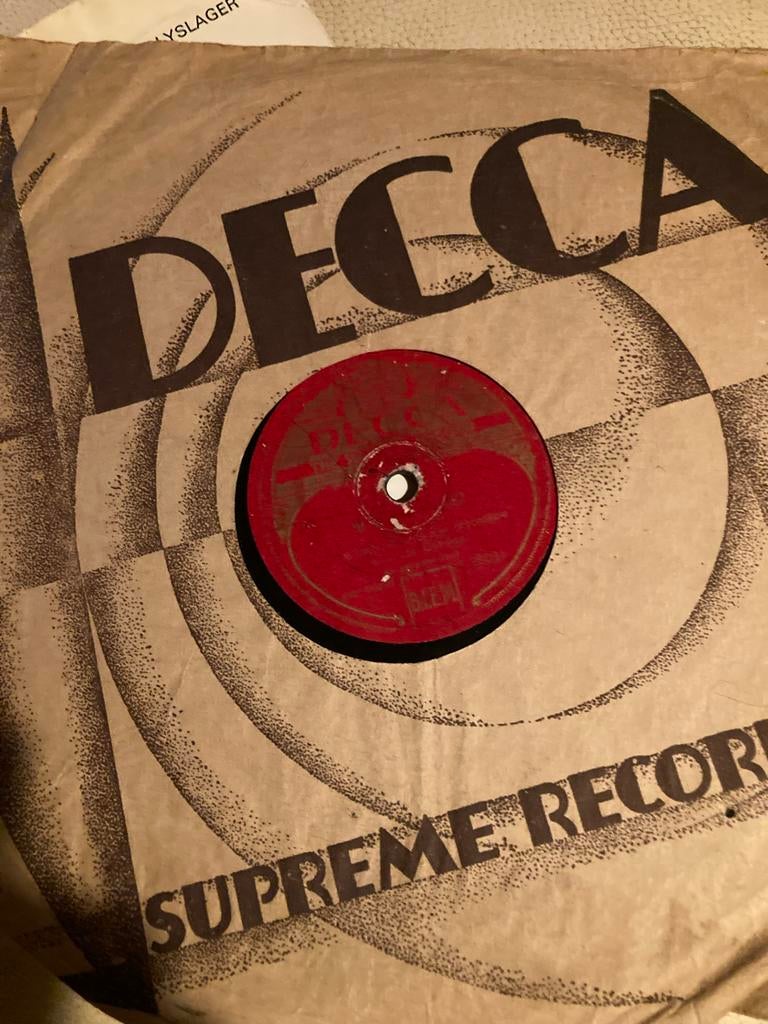 Vintage 78 toeren bakeliet LP - Decca Supreme Records, Cd's en Dvd's, Vinyl | Overige Vinyl, Ophalen of Verzenden