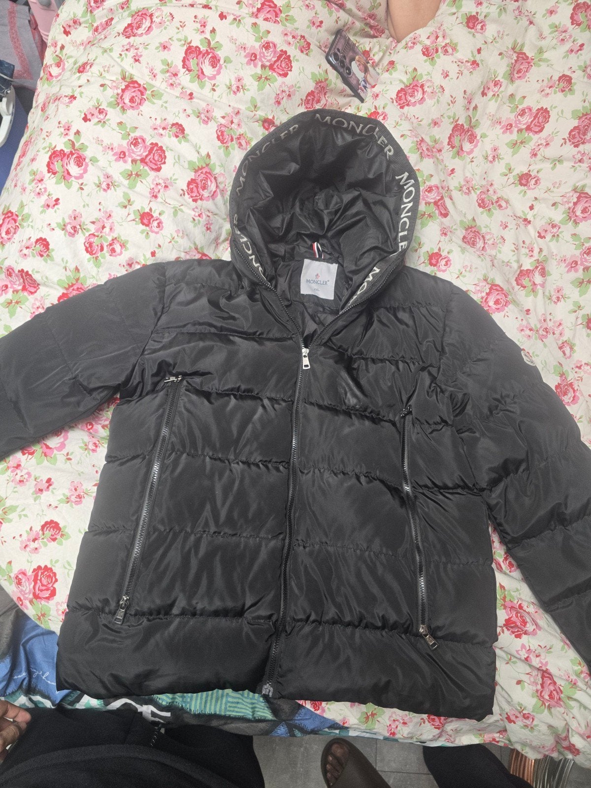 Moncler Heren Donsjack Zwart XXL - Zo goed als nieuw, Kleding | Heren, Jassen | Winter, Moncler, Zwart, Overige maten, Ophalen of Verzenden