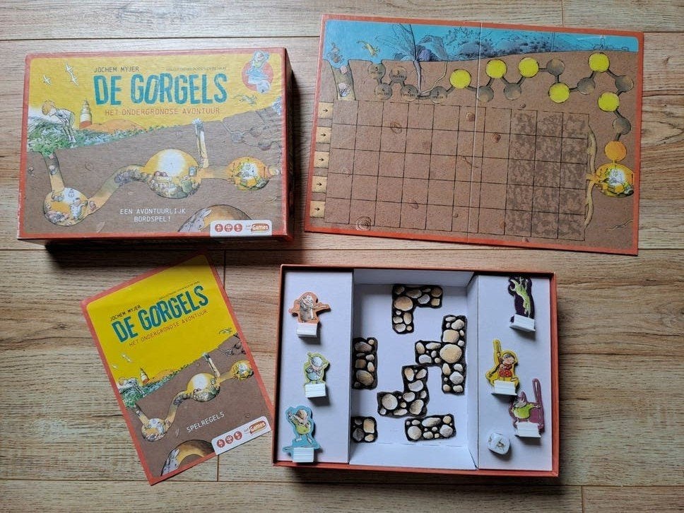 De Gorgels: Het Ondergrondse Avontuur Bordspel, Ophalen of Verzenden, Zo goed als nieuw, Just Games