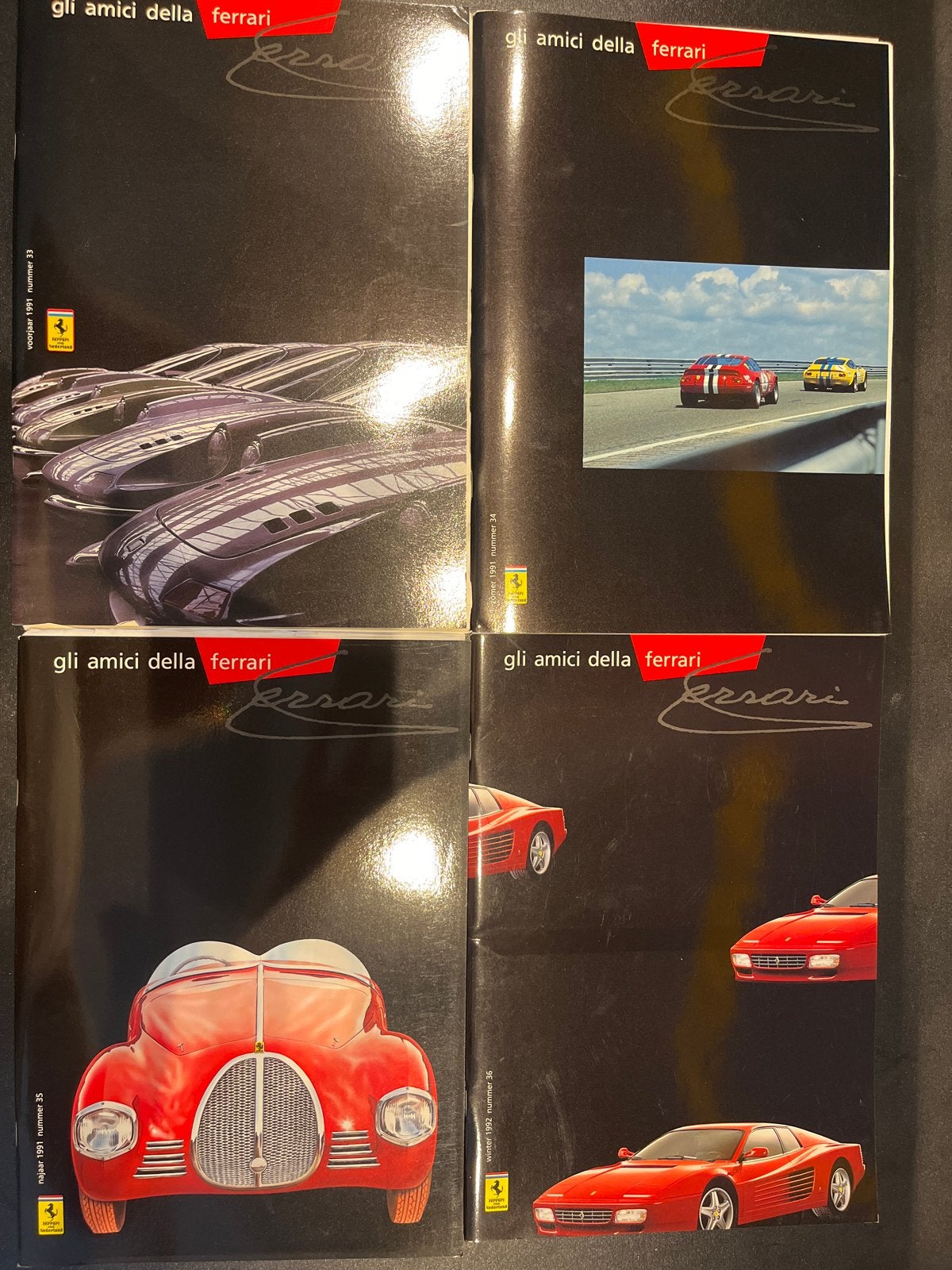 4x Ferrari 'gli amici della Ferrari' tijdschriften, Ophalen of Verzenden, Zo goed als nieuw, Ferrari
