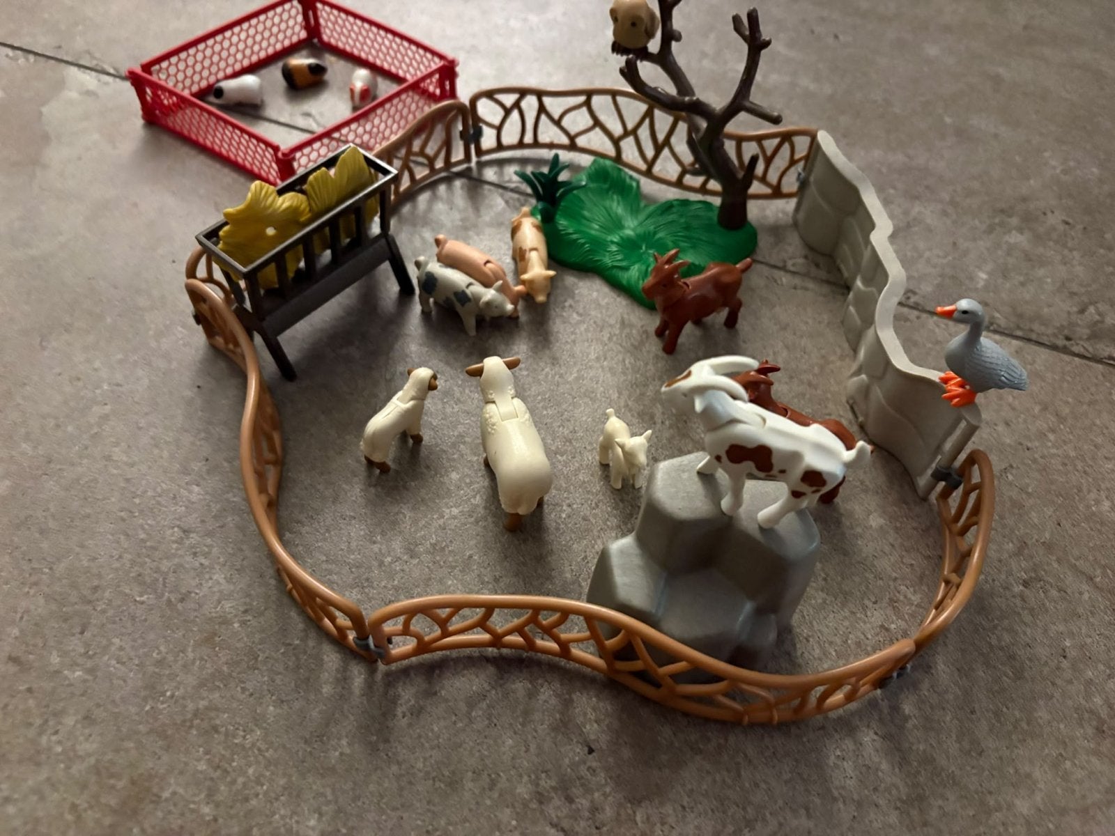 Playmobil Kinderboerderij met cavia's en hok, Gebruikt, Complete set, Overige typen, Ophalen of Verzenden
