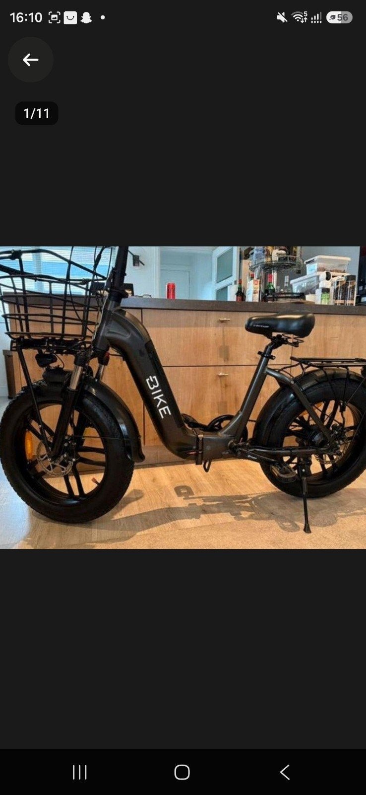 V-Bike Fatbike elektrische vouwfiets - Zo goed als nieuw, Fietsen en Brommers, Ophalen, Zo goed als nieuw, 50 km per accu of meer