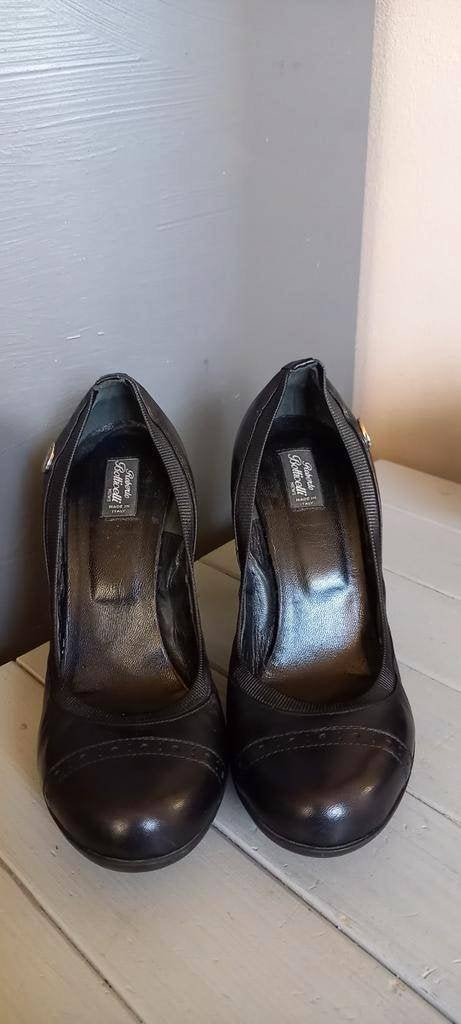 Roberto Botticelli leren pumps hakken maat 37, Pumps, Zwart, Ophalen of Verzenden, Zo goed als nieuw