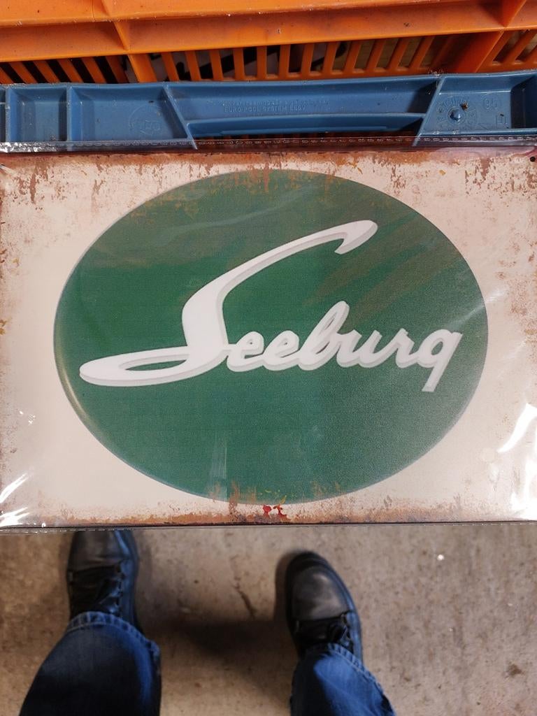 Ijzeren seeburg embleem, Verzamelen, Ophalen of Verzenden, Zo goed als nieuw, 1950 tot 1960, Seeburg