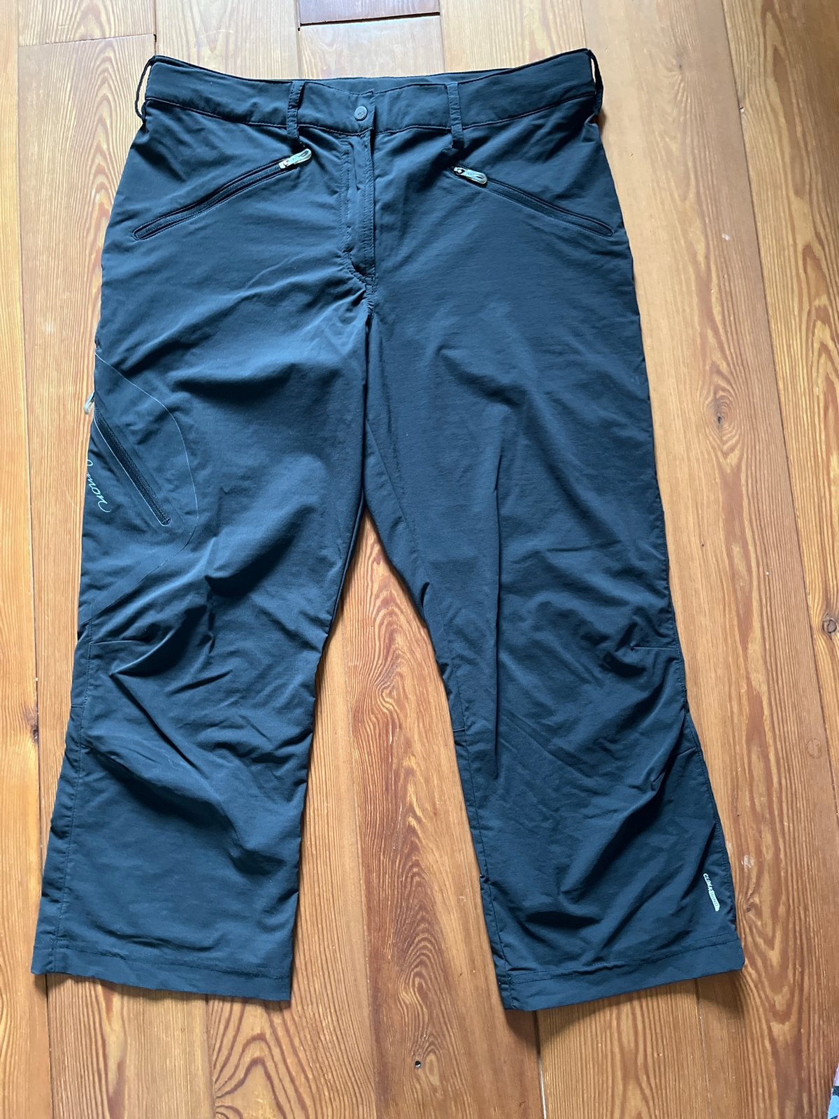 Salomon ClimaWind Dames Capri Broek - Maat 40, Maat 38/40 (M), Zwart, Ophalen of Verzenden, Driekwart
