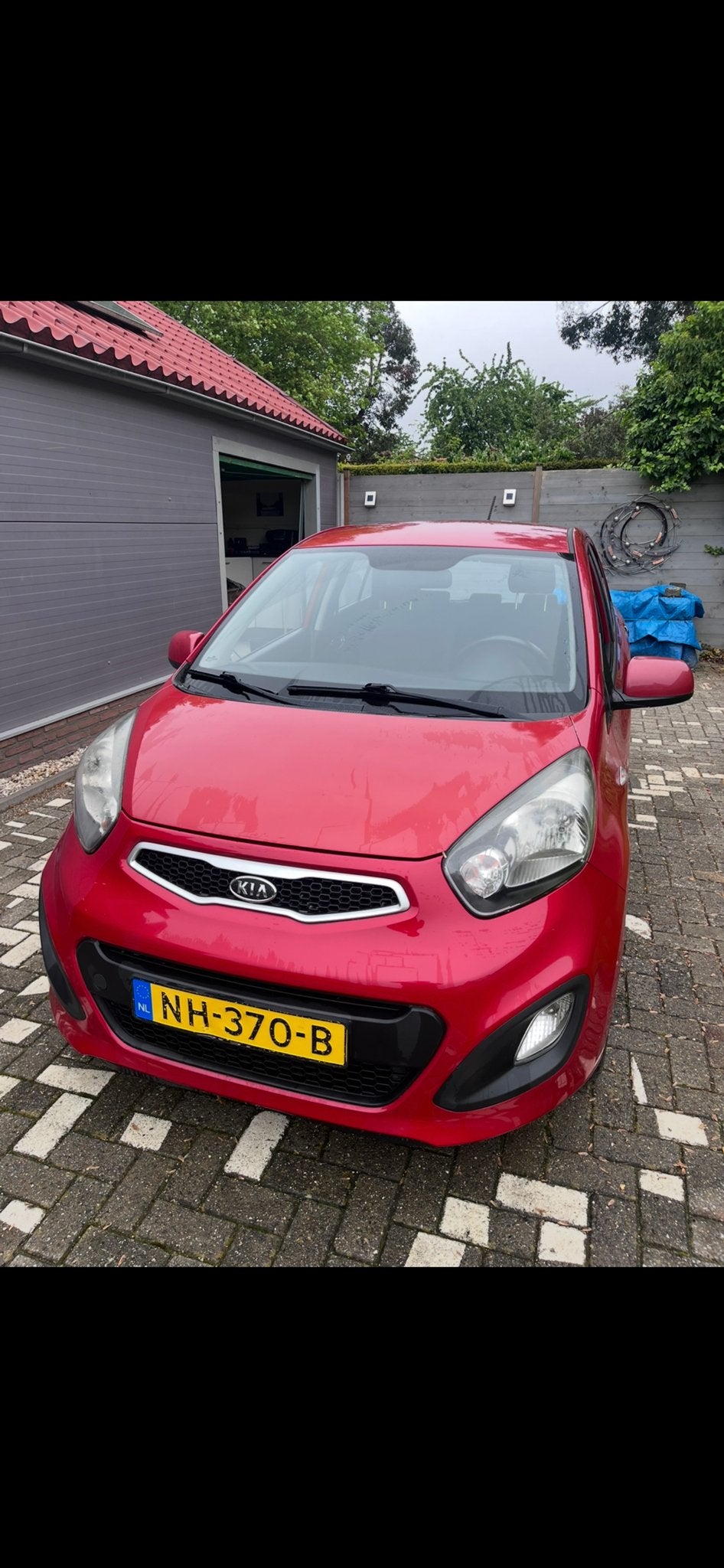 Kia Picanto 1.0 CVVT 5-DRS 2012 Rood, Auto's, Voorwielaandrijving, 400 kg, 24 km/l, Handgeschakeld