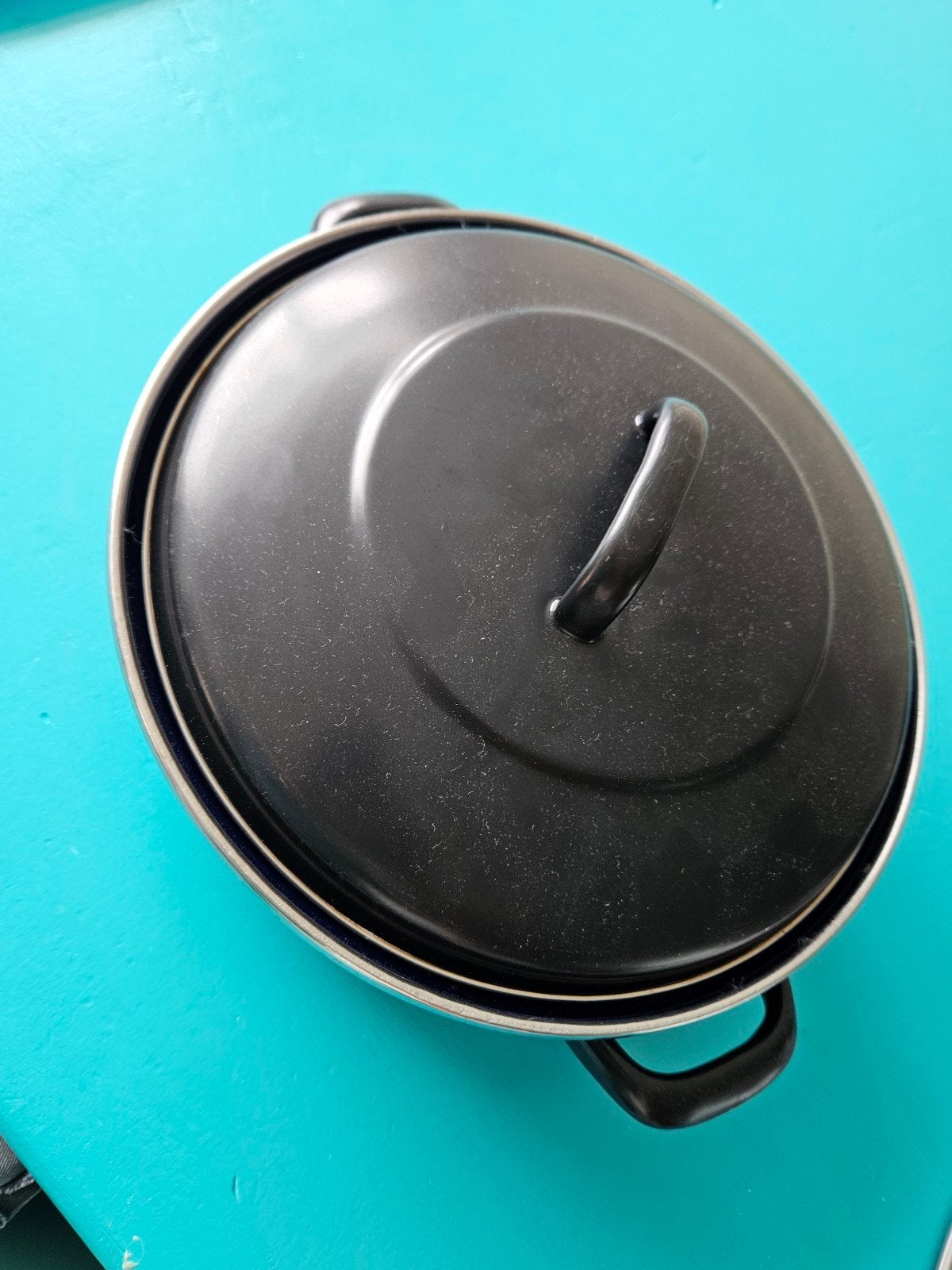 BK emaille stoofpan ø 28 cm, Huis en Inrichting, Keuken | Potten en Pannen, Gebruikt, Braadpan, BK, Ophalen of Verzenden