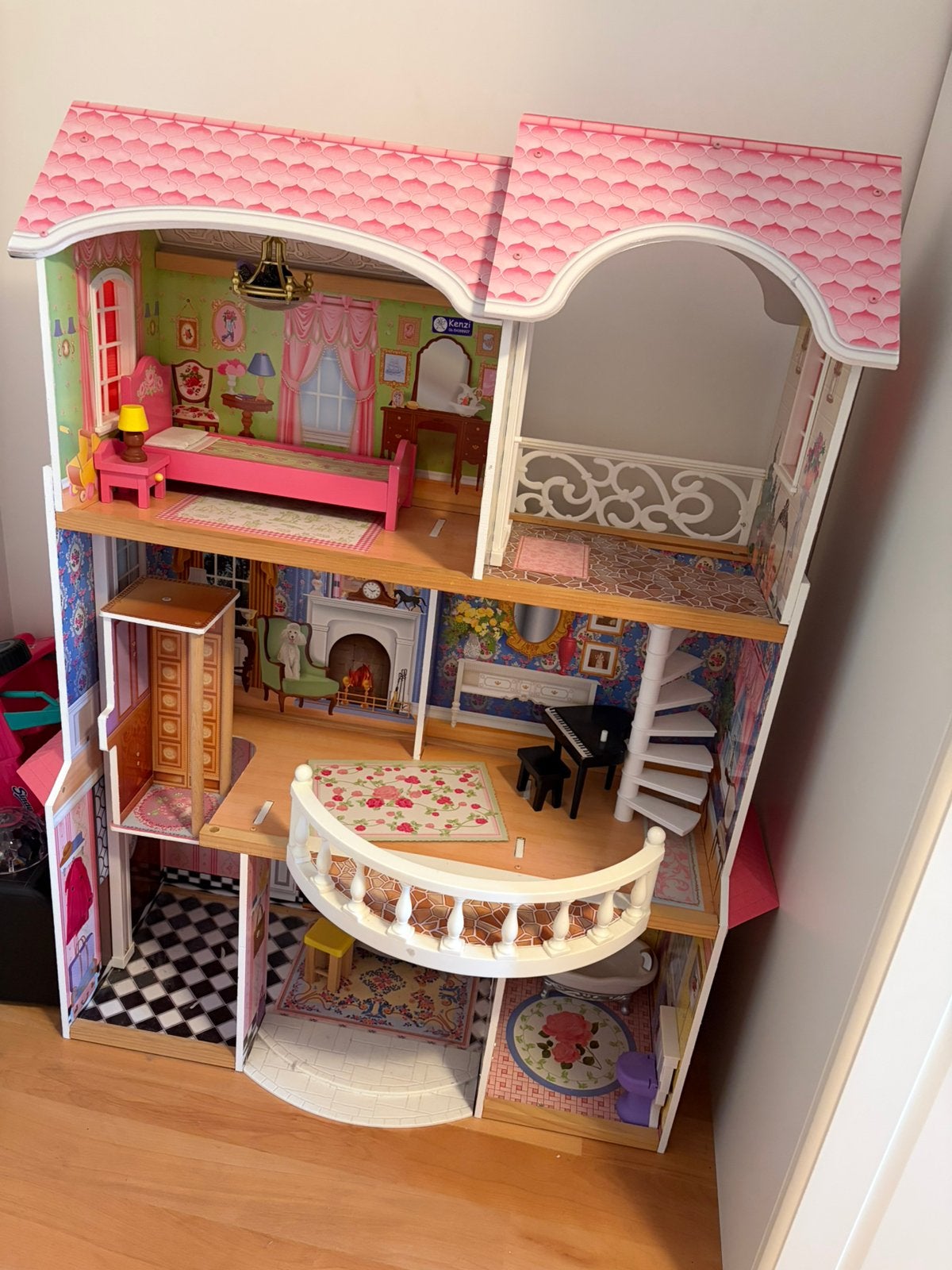 Barbiehuis, Kinderen en Baby's, Speelgoed | Poppenhuizen, Ophalen, Gebruikt, Poppenhuis