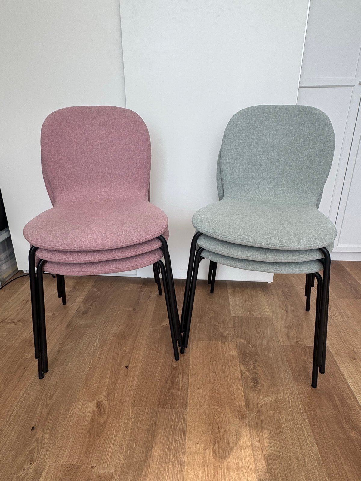 IKEA Karlpetter eetkamerstoelen (6x), Huis en Inrichting, Stoelen, Ophalen, Overige kleuren, Zo goed als nieuw, Stof