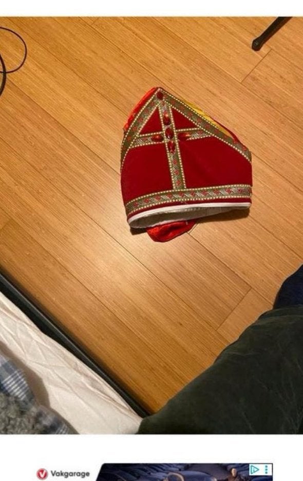 Sinterklaas pak, Ophalen, Zo goed als nieuw