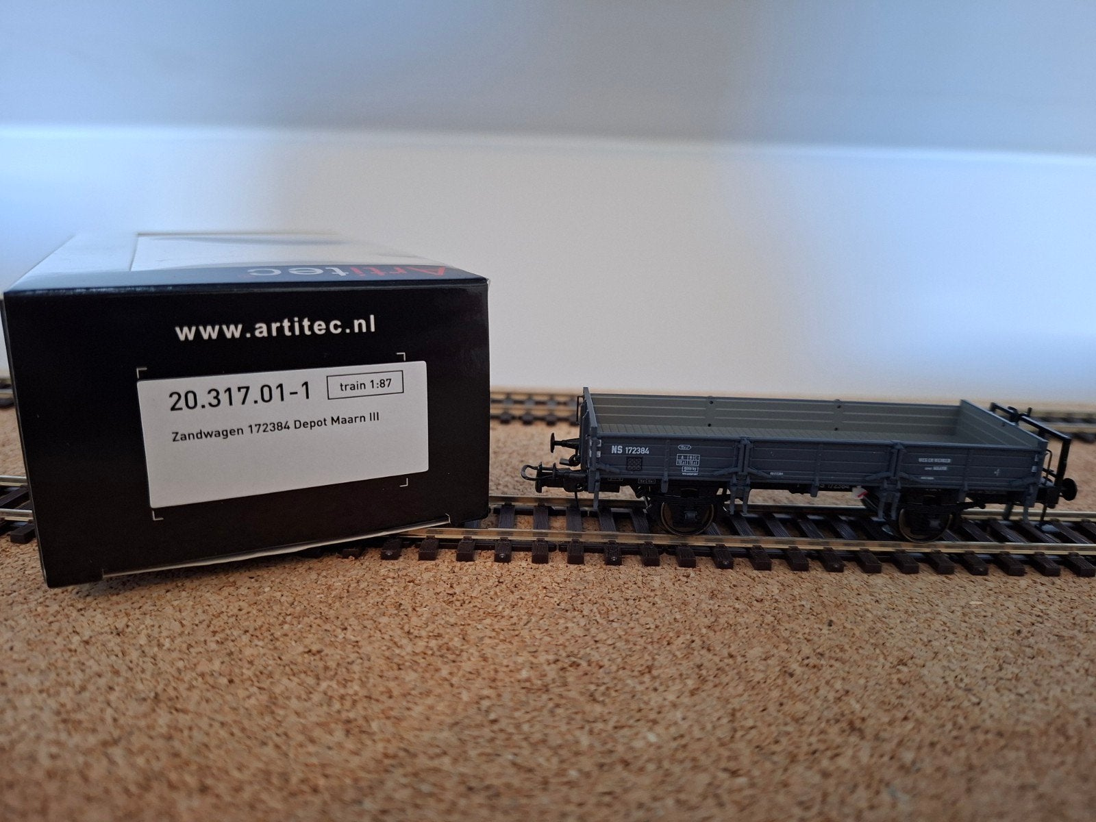 Artitec 20.317.01 set van 3 NS zandwagens TP3, Hobby en Vrije tijd, Modeltreinen | H0, Overige merken, Gelijkstroom, Wagon, Ophalen of Verzenden