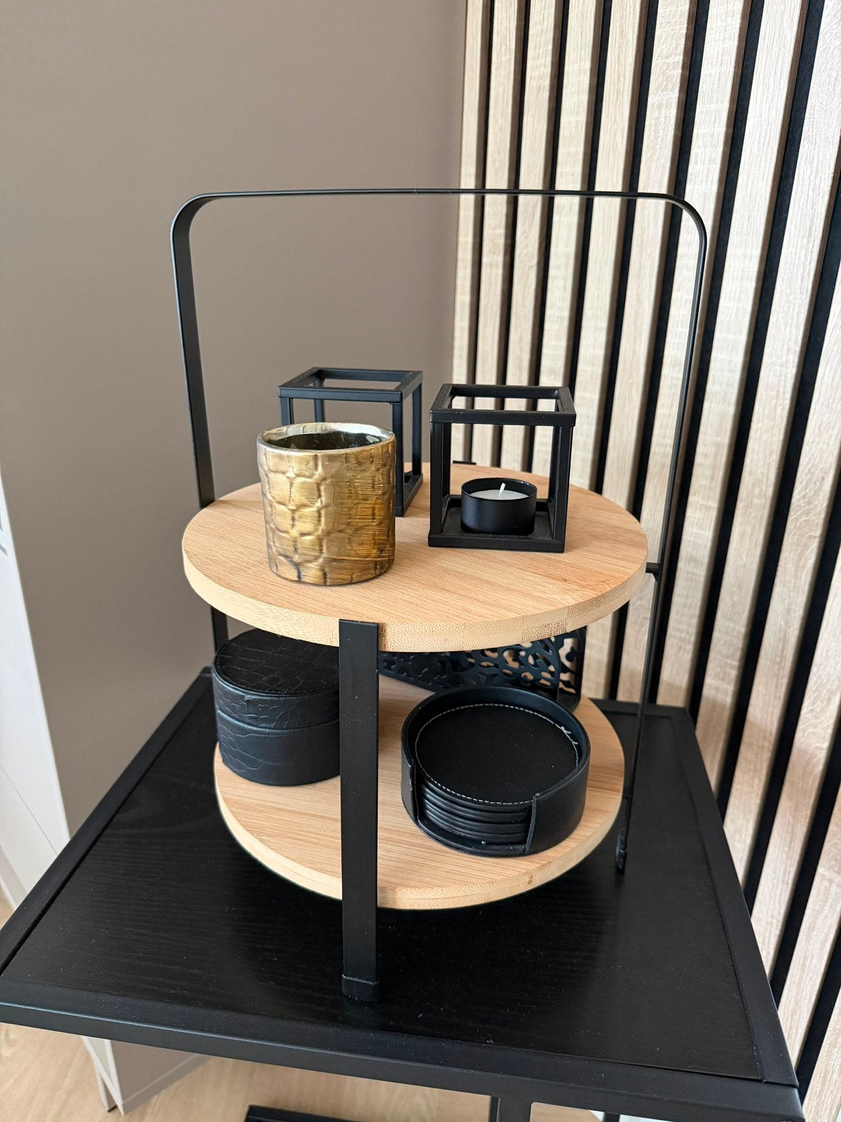 Leuke set etagere, Huis en Inrichting, Woonaccessoires | Etagères, Ophalen of Verzenden, Zo goed als nieuw