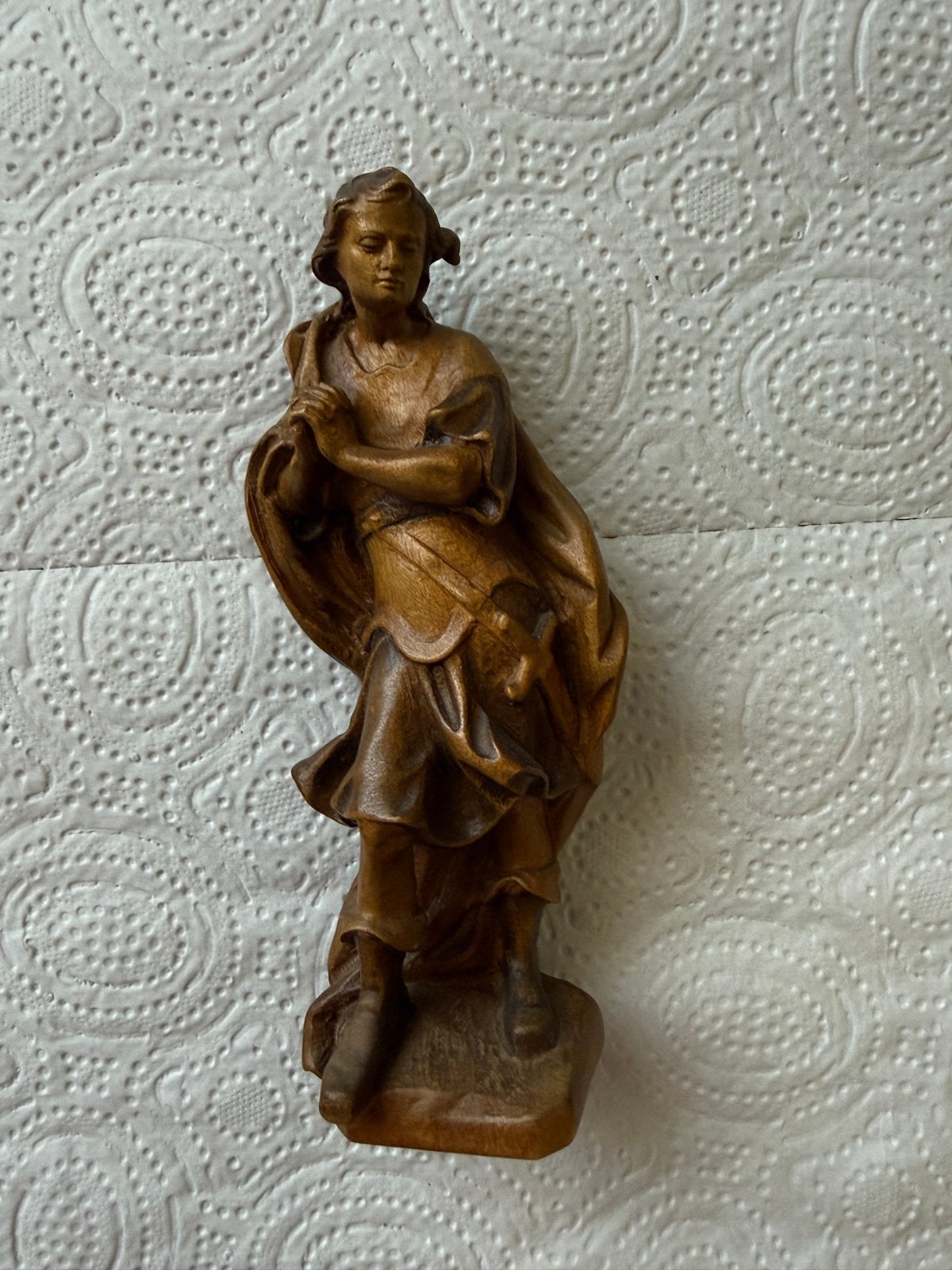 Houtgesneden Beeldje - Alpenstijl - 18/19 cm, Ophalen, Houtsnijwerk, Minder dan 20 cm, Handgemaakt