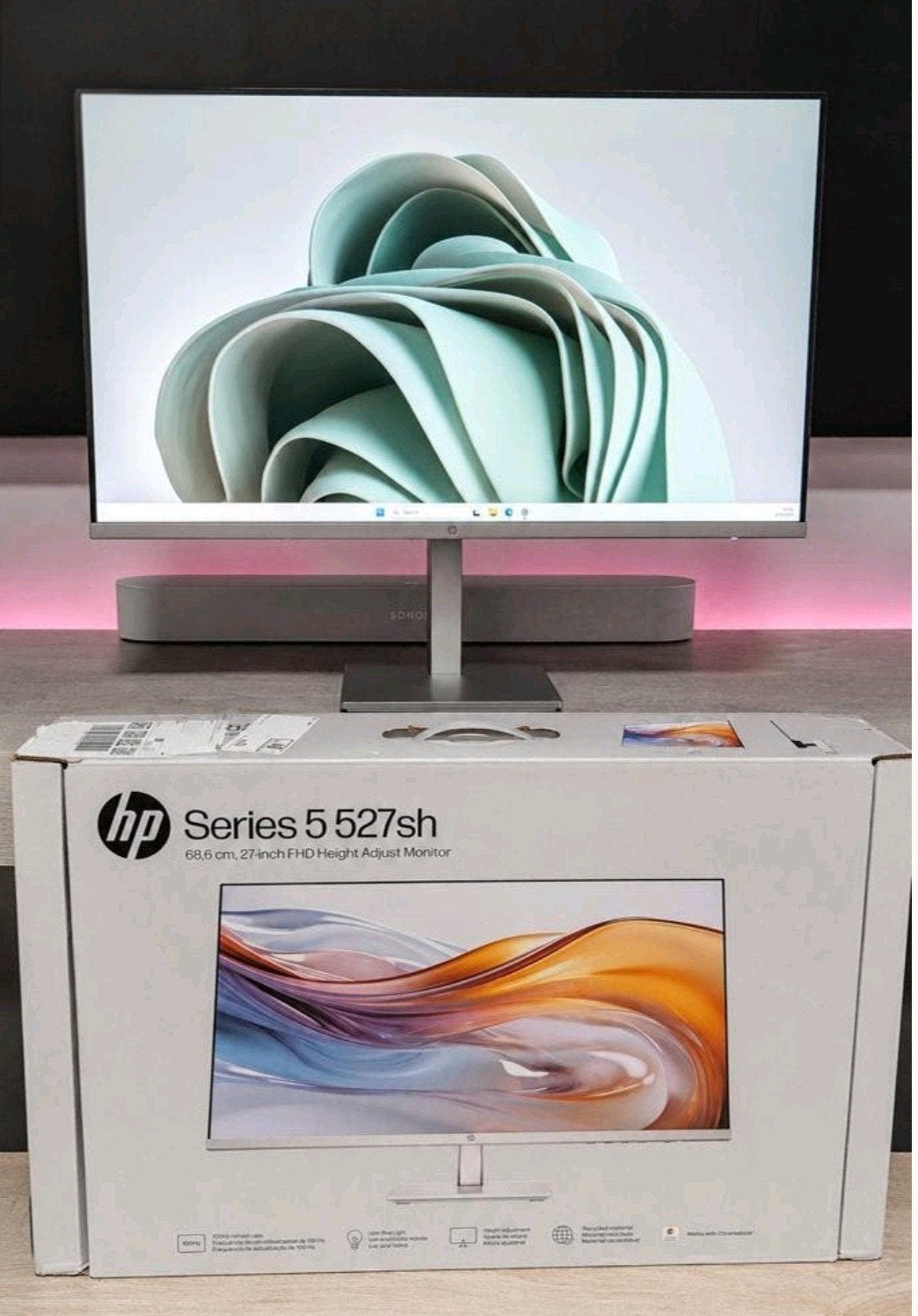 NIEUW in doos: HP Series 5 527sh Monitor, Computers en Software, Monitoren, Hp, IPS, HDMI, Nieuw
