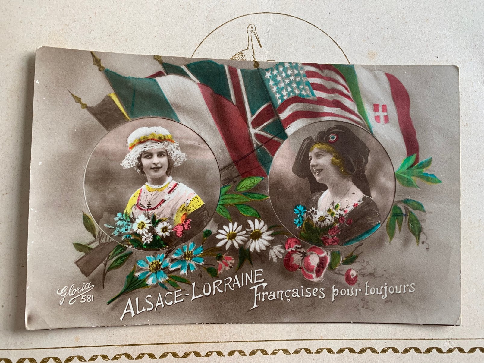 Alsace-Lorraine Françaises pour toujours (GO), Ophalen of Verzenden, Voor 1920, Gelopen, Politiek en Historie