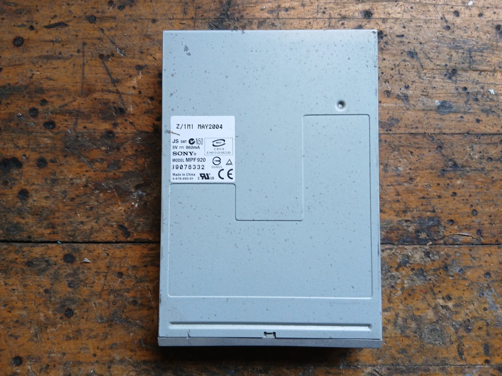 Sony MPF920 3.5 inch Floppy Disk Drive, Intern, Gebruikt, Onbekend, Sony