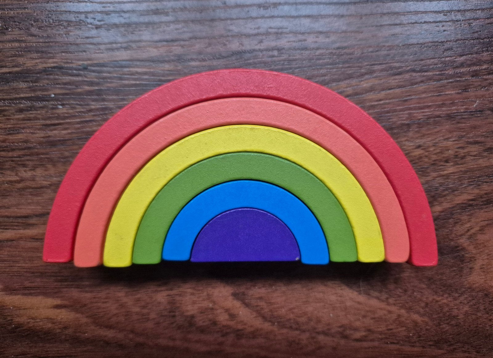 Houten Regenboog, Kinderen en Baby's, Speelgoed | Houten speelgoed, Ophalen of Verzenden, Gebruikt
