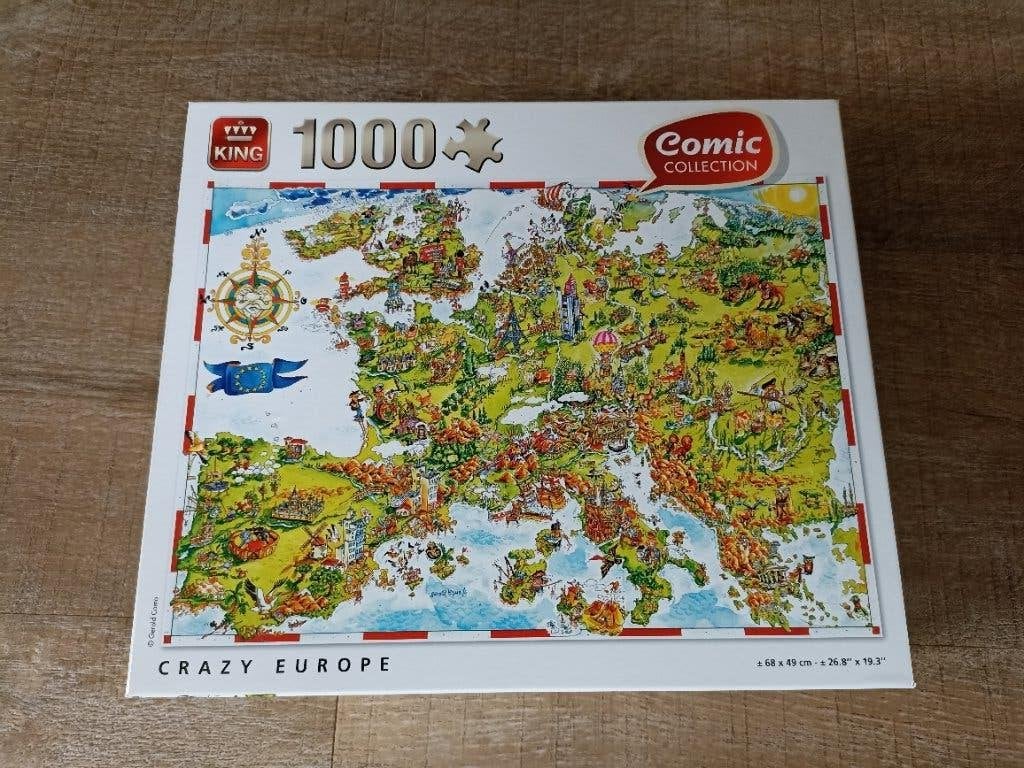 Puzzel 1000 stukjes, Ophalen, 500 t/m 1500 stukjes, Zo goed als nieuw, Legpuzzel