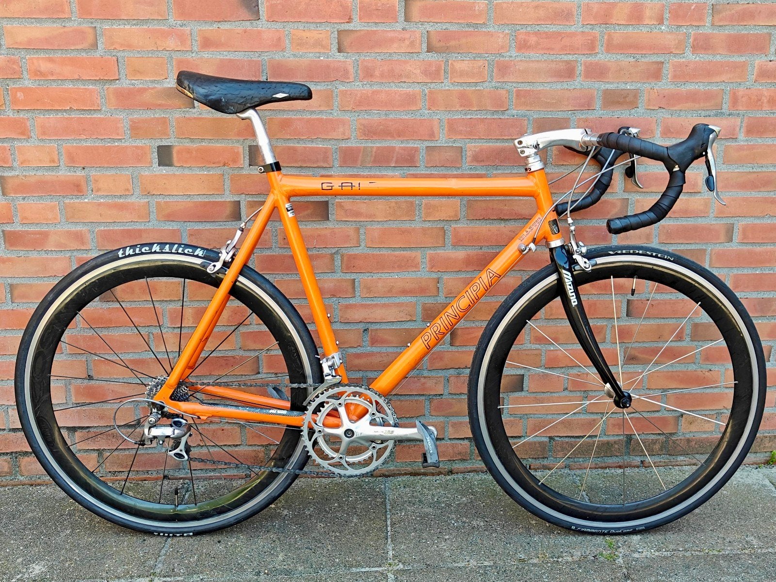 Principia Gaia 61cm Shimano 105 Carbon vork Rolls Ultegra wi, Fietsen en Brommers, Overige merken, 28 inch, Gebruikt, Velgrem