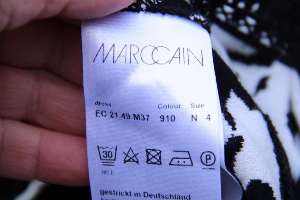 Jurk zwart/ offwhite Marccain mt N4 (M/40) Vaste prijs, Maat 38/40 (M), Zwart, Ophalen of Verzenden, Zo goed als nieuw