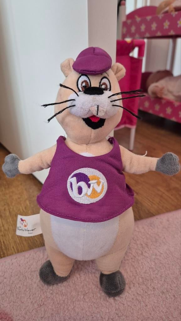 Billy de Bever van de Bonte Wever knuffel, Paars, Overige merken, Overige karakters, Overige typen