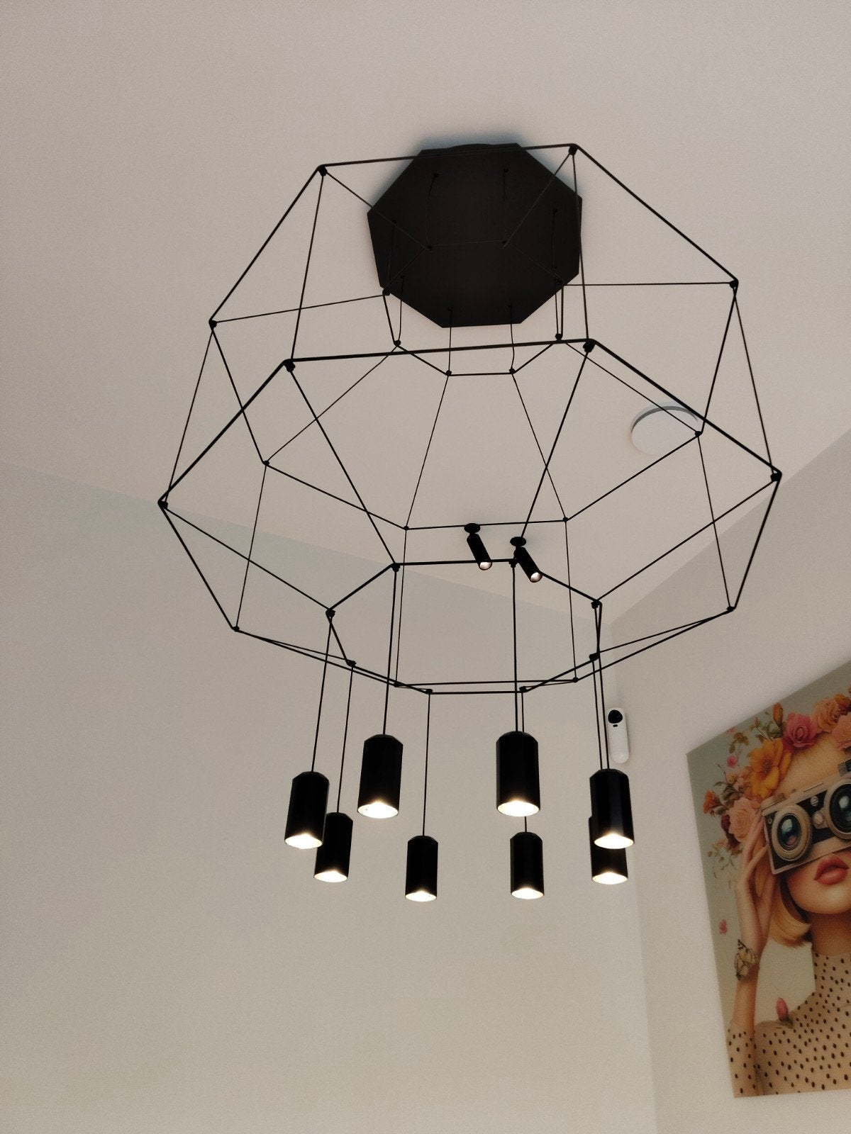 Wireflow 0301 hanglamp Vibia, Huis en Inrichting, Lampen | Hanglampen, Ophalen, Overige fittingen, Zo goed als nieuw, Metaal