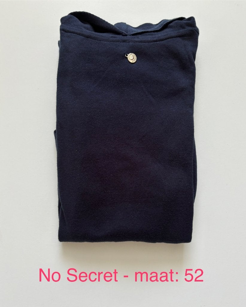 Super Mooi No Secret Vest (blauw maat: 52 - ZGAN, Kleding | Dames, Blauw, Trui of Vest, Ophalen of Verzenden, Zo goed als nieuw