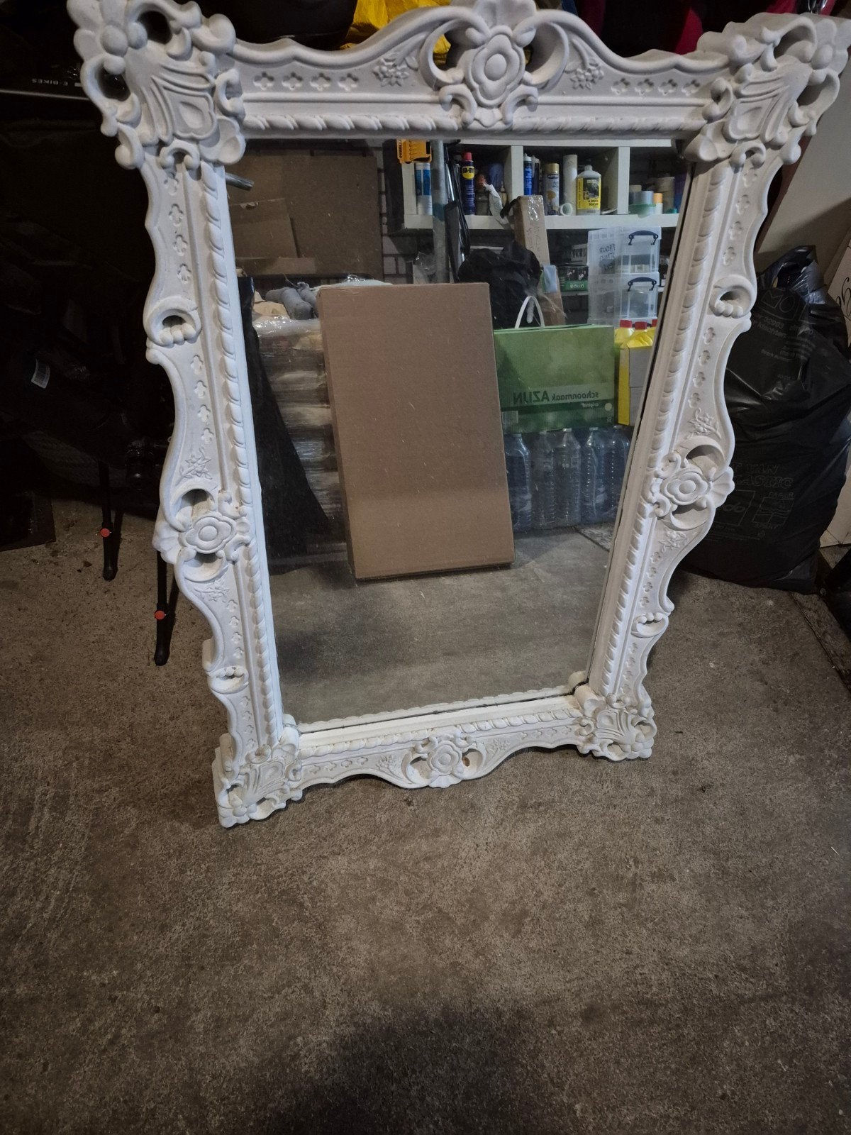 Spiegel, brocante stijl., Ophalen, Rechthoekig, 50 tot 100 cm, 100 tot 150 cm