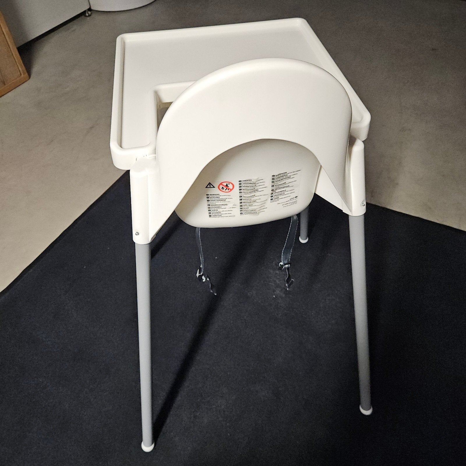 IKEA Antilop kinderstoel met eetblad en gordel, Kinderen en Baby's, Ophalen, Zo goed als nieuw, Overige typen, Afneembaar eetblad