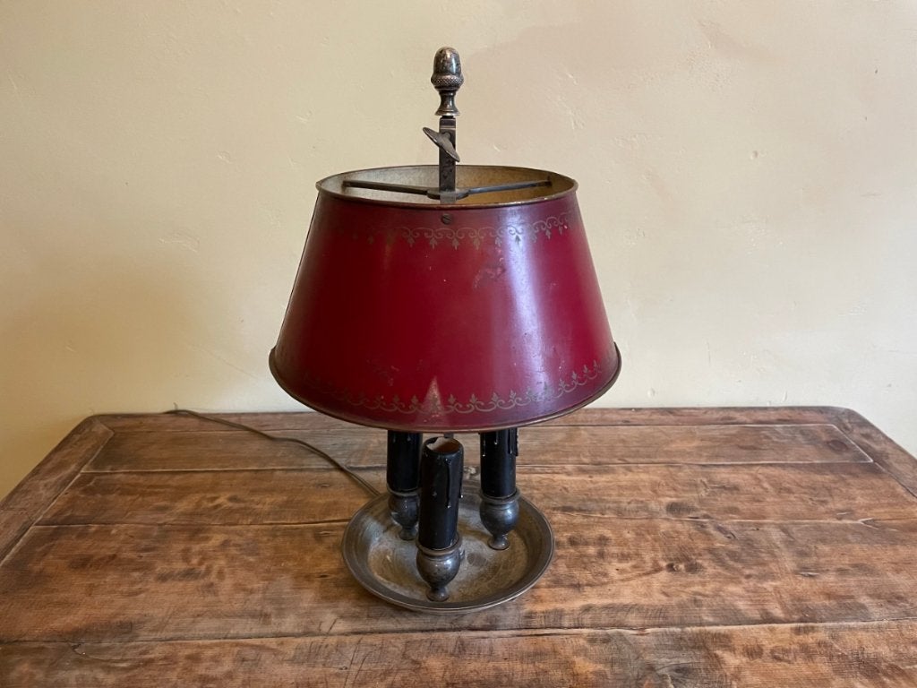 Bouillotte-lamp Tafellamp Schemerlamp Frans antiek, Ophalen of Verzenden