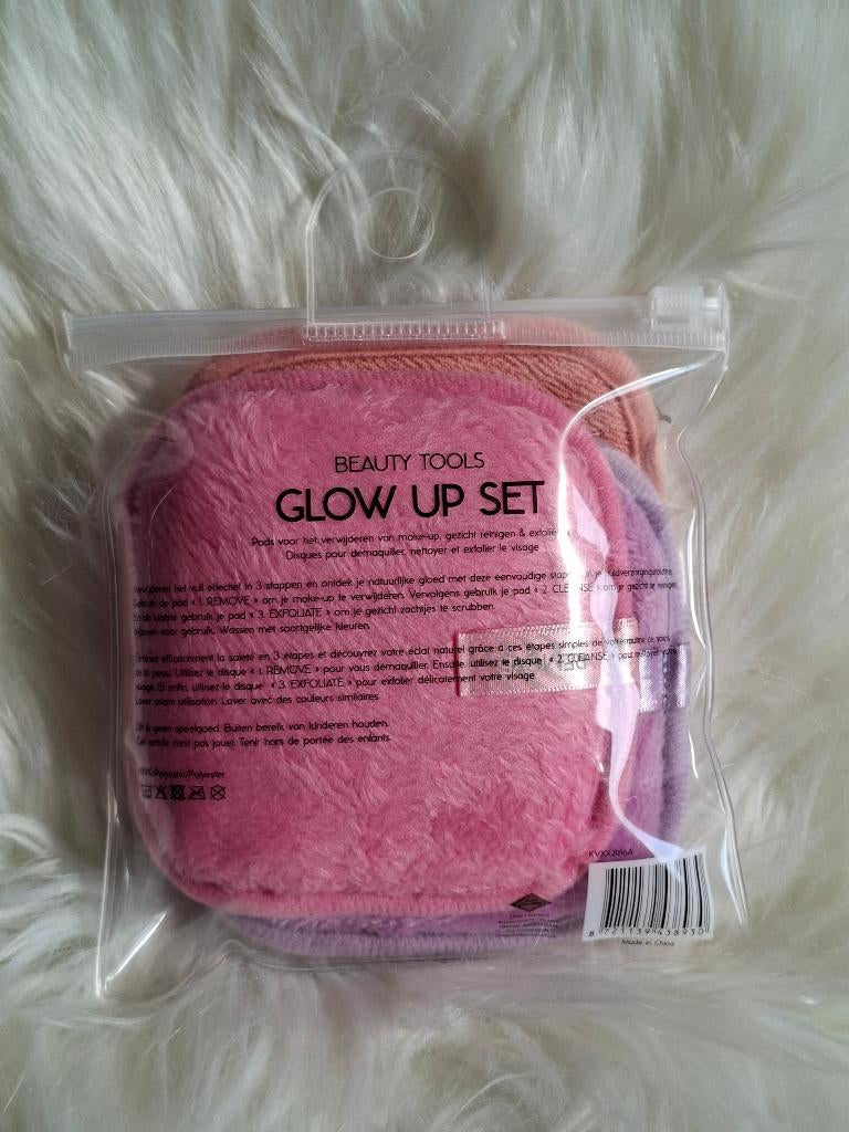 Glow Up Set Make‑up Removal & Cleansing pads – Nieuw, Overige kleuren, Gehele gezicht, Nieuw, Ophalen of Verzenden