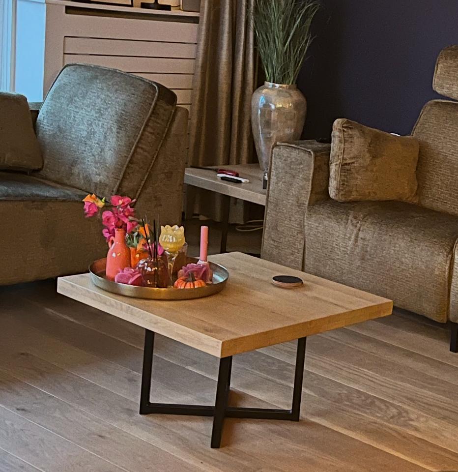 Salontafel vierkant, Ophalen, 50 tot 100 cm, Vierkant, 50 tot 100 cm