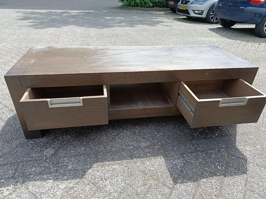TV meubel, Huis en Inrichting, Kasten | Televisiemeubels, Ophalen, Gebruikt, 150 tot 200 cm, Eikenhout