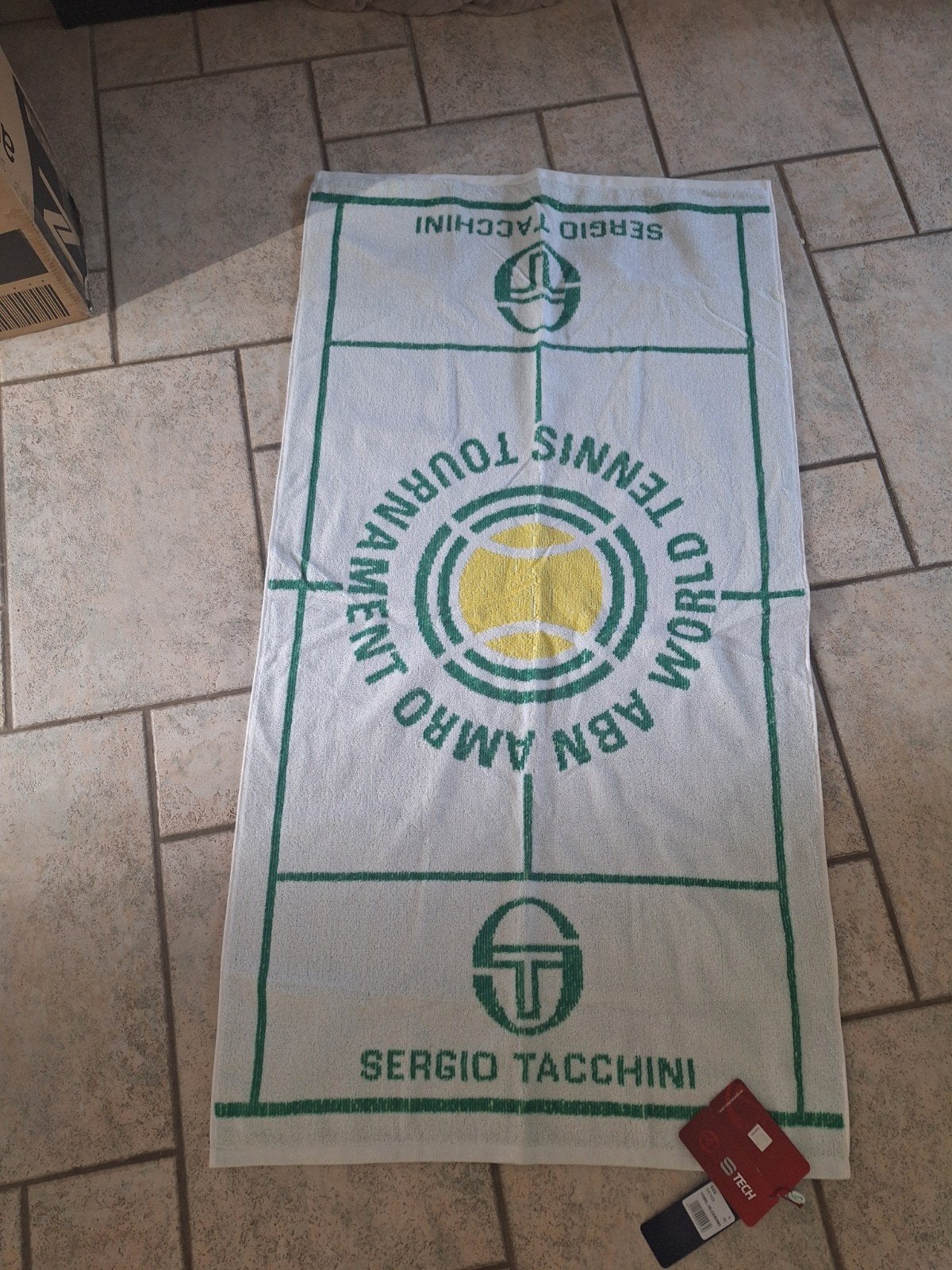 ABN AMRO Open Sergio Tacchini Handdoek Tennis, Ophalen of Verzenden, Nieuw, Overige typen, Overige merken