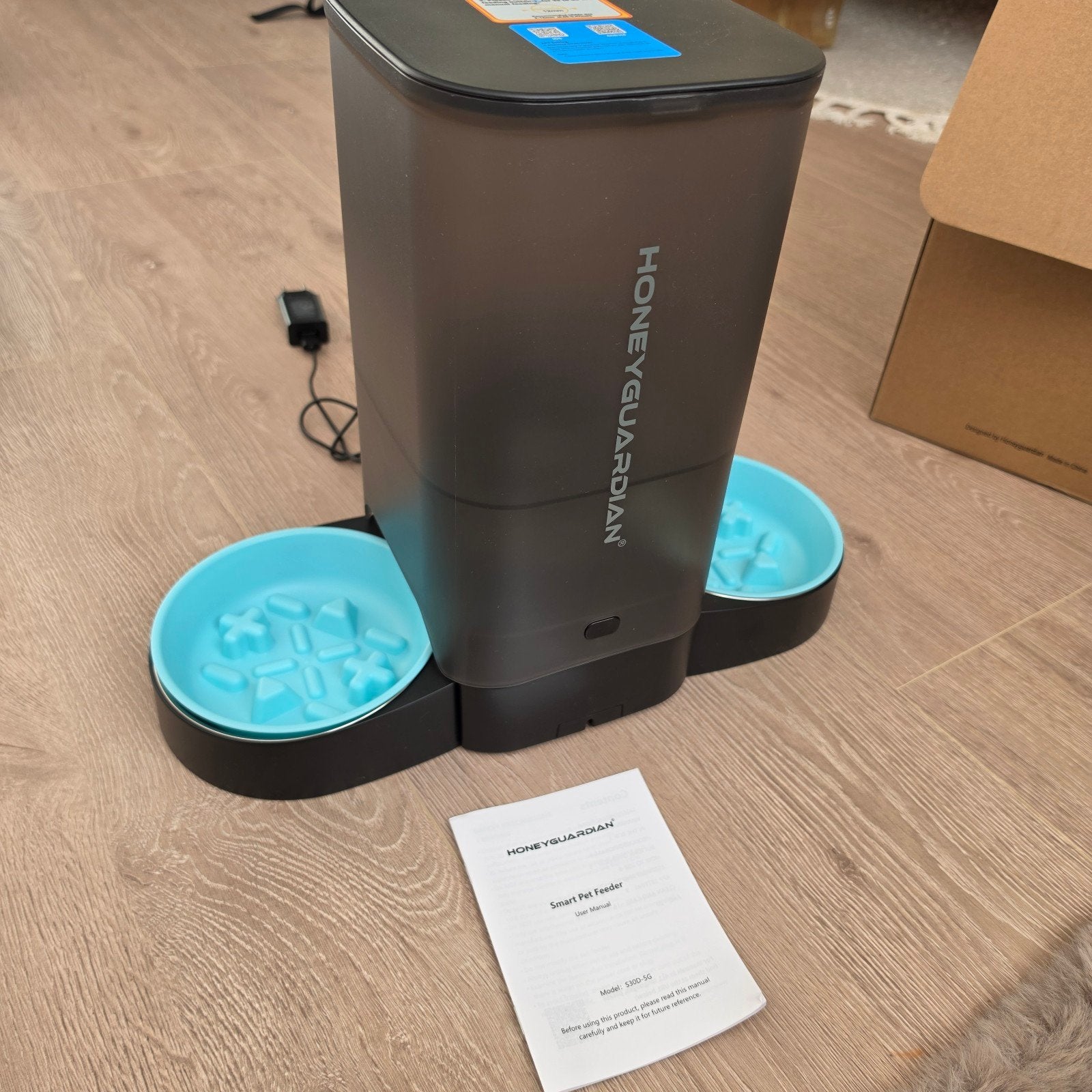 NIEUW dubbele automatische voerbak met app Honeyguardian, Ophalen of Verzenden, Nieuw